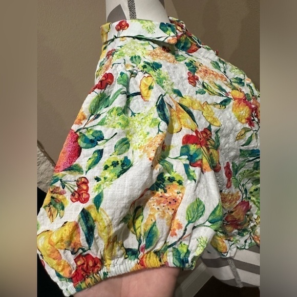 LAUREN CONRAD Cropped Fruit Top with drawstring - Picture 5 of 7